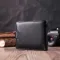Горизонтальне чоловіче портмоне з натуральної шкіри ST Leather 22487 Чорний