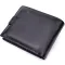 Горизонтальный мужской бумажник из натуральной кожи ST Leather 22443 Черный