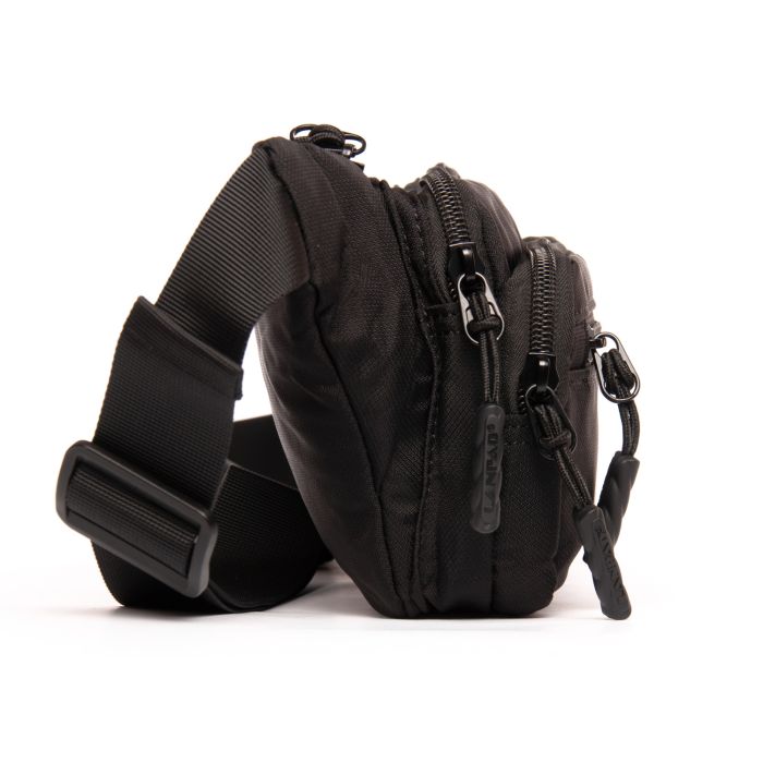 Сумка Мужская На пояс нейлон Lanpad 35009 black