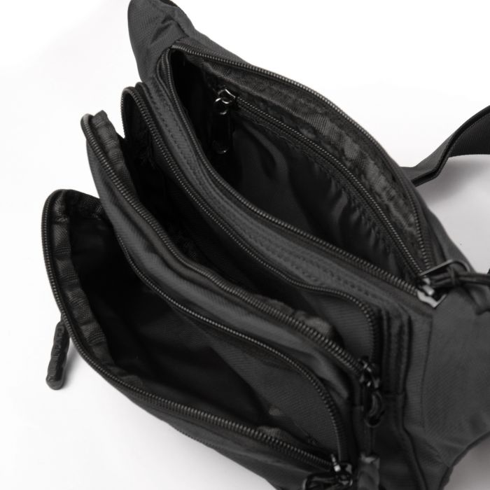 Сумка Мужская На пояс нейлон Lanpad 35009 black