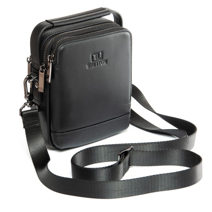 Сумка Мужская Планшет-пояс кожа BRETTON 407-95 black
