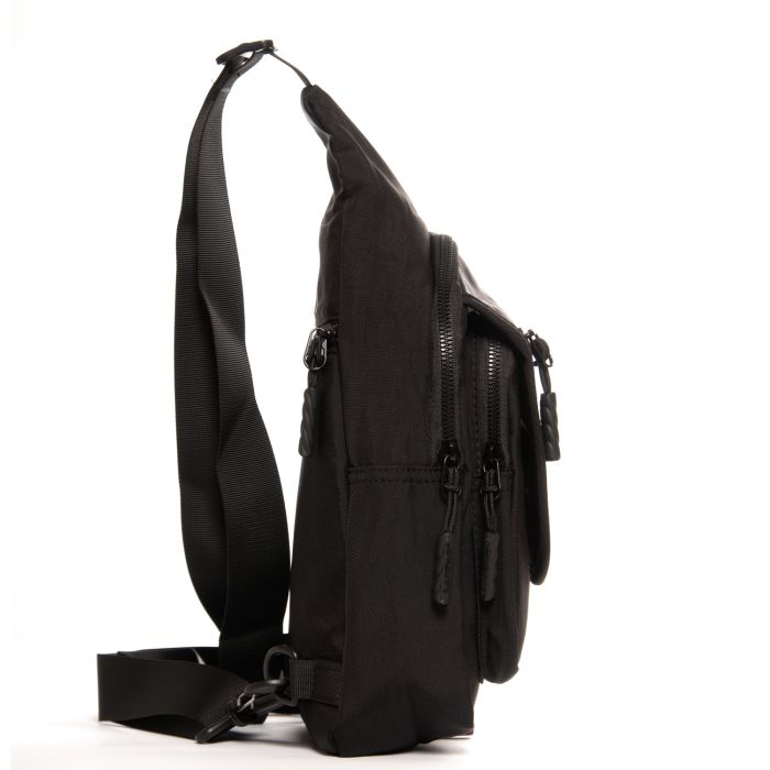Сумка Мужская На Плечо нейлон Lanpad 0936 black бол