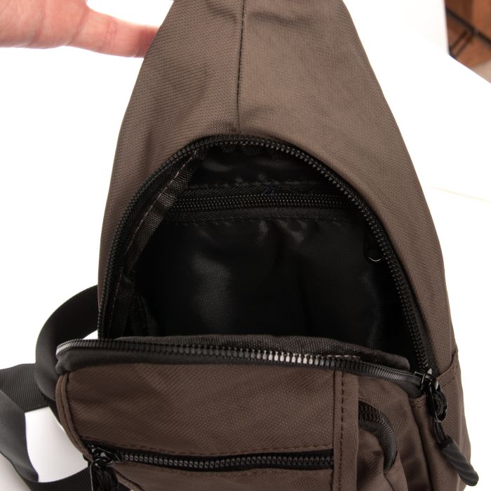 Сумка Мужская На Плечо нейлон Lanpad 0936 brown бол