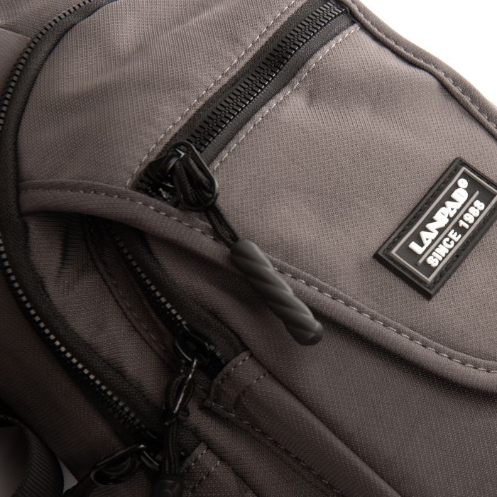 Сумка Мужская На Плечо нейлон Lanpad 0936 grey бол