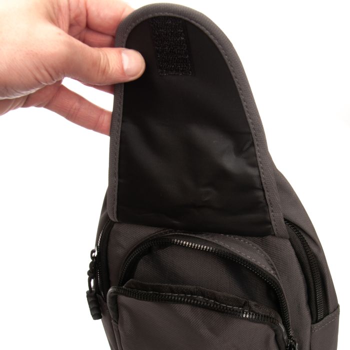 Сумка Мужская На Плечо нейлон Lanpad 0936 grey бол