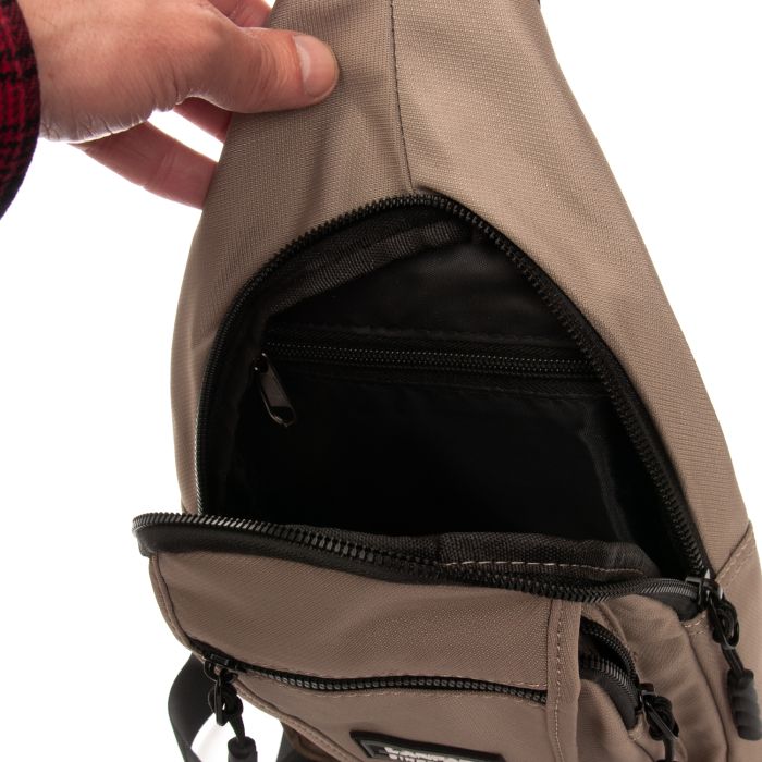 Сумка Мужская На Плечо нейлон Lanpad 0936 khaki бол