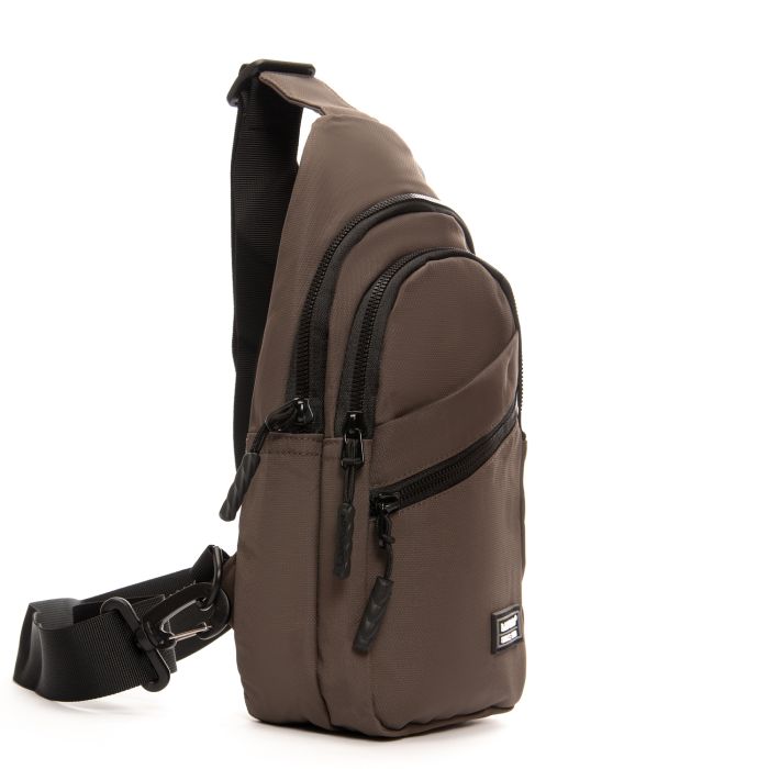 Сумка Мужская На Плечо нейлон Lanpad 83045 brown бол