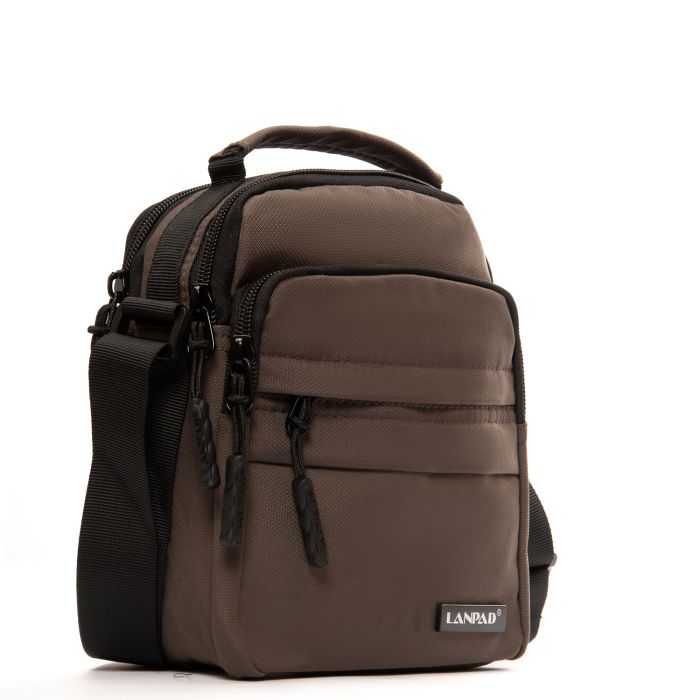 Сумка Мужская Планшет нейлон Lanpad A18043 brown мал