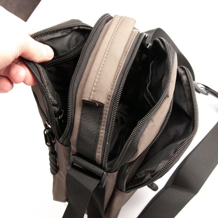 Сумка Мужская Планшет нейлон Lanpad A18043 brown мал