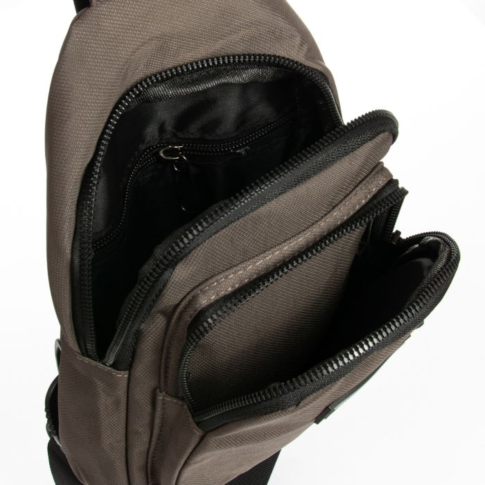 Сумка Мужская На Плечо нейлон Lanpad 86803 brown мал