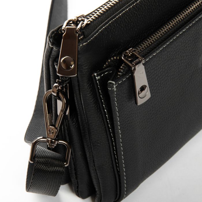 Сумка Мужская Барсетка кожа BRETTON 3637-10 black
