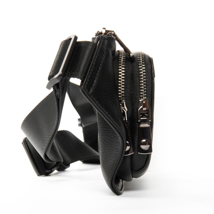Сумка Мужская На пояс кожа BRETTON 4008-7 black