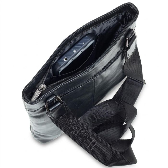Чоловіча сумка Tony Perotti натуральна шкіра Italico 6048G-20 nero (90351) Чорна
