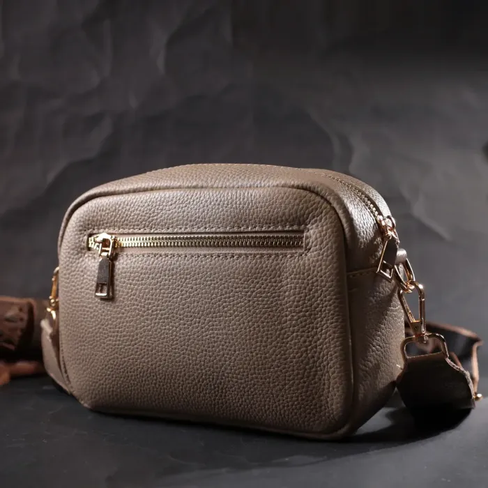 Ідеальна жіноча сумка з натуральної м'якої шкіри Vintage 22318