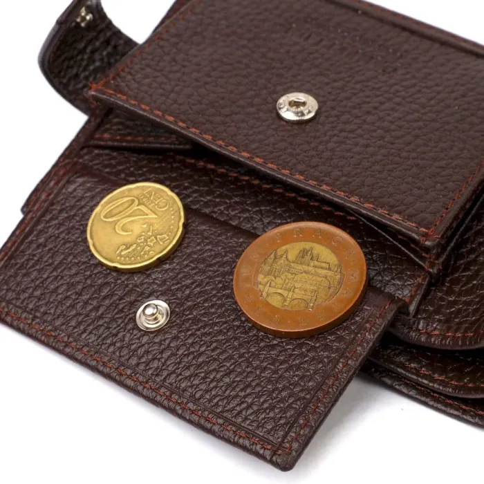 Ідеальне портмоне для чоловіків з натуральної зернистої шкіри CANPELLINI 21881