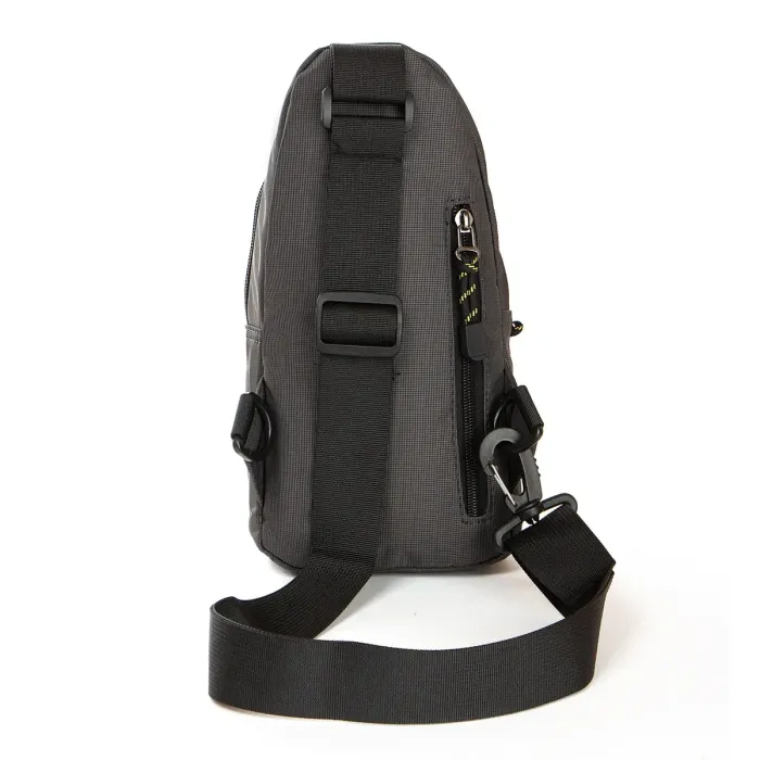 Сумка чоловіча на плече нейлон Lanpad 6033 grey