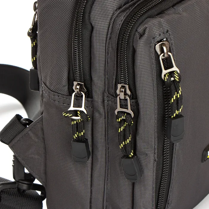 Сумка чоловіча на плече нейлон Lanpad 6033 grey