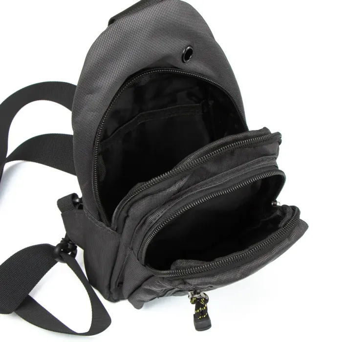 Сумка чоловіча на плече нейлон Lanpad 6033 grey