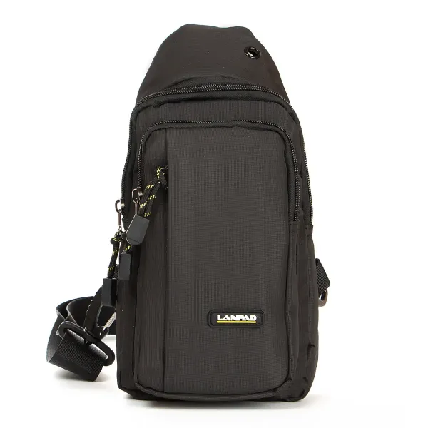 Сумка чоловіча на плече нейлон Lanpad 6035 black