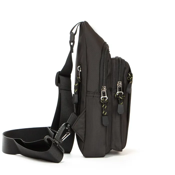 Сумка чоловіча на плече нейлон Lanpad 6035 black