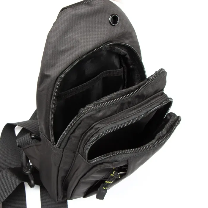 Сумка чоловіча на плече нейлон Lanpad 6035 black