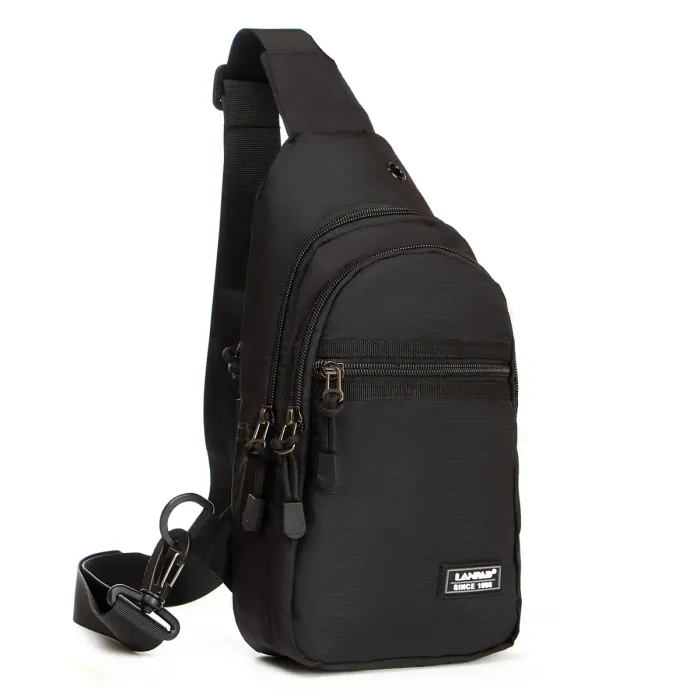 Сумка чоловіча на плече нейлон Lanpad 82050 black