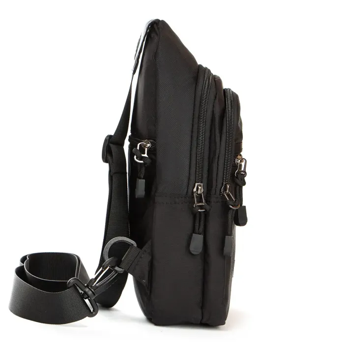 Сумка чоловіча на плече нейлон Lanpad 82050 black