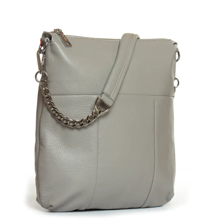 Сумка жіноча Класична шкіра ALEX RAI 2030-9 l-grey