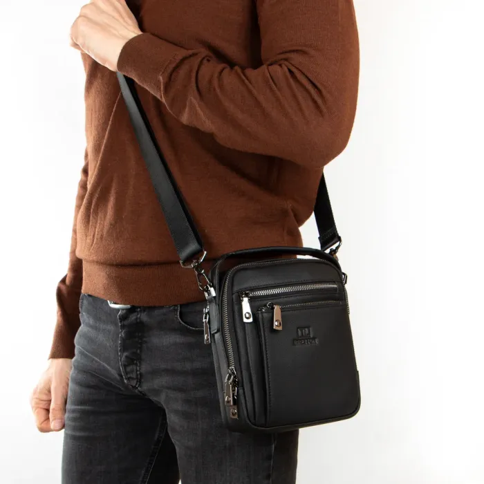 Сумка чоловіча Планшет шкіра BRETTON 407-152 black