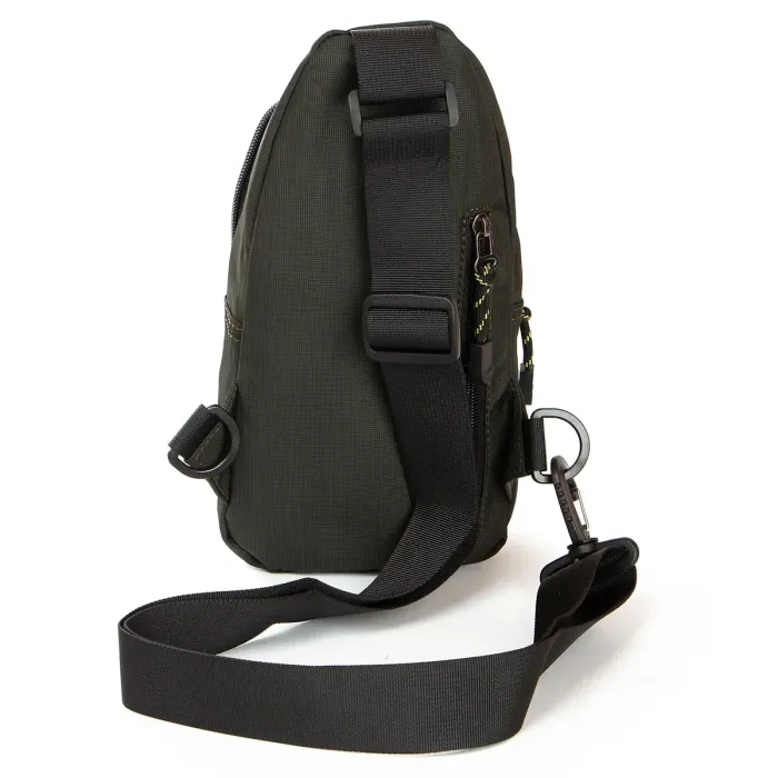Сумка чоловіча на плече нейлон Lanpad 6035 green