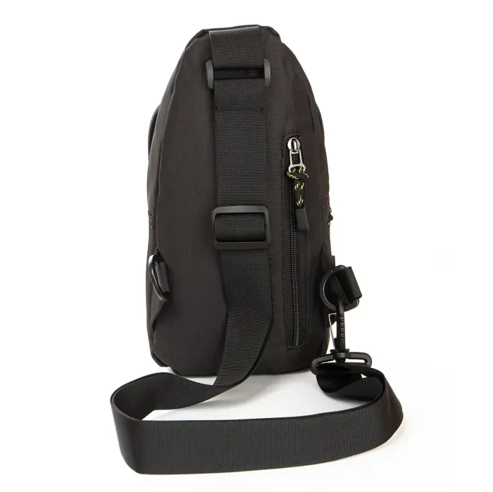 Сумка чоловіча на плече нейлон Lanpad 6033 black