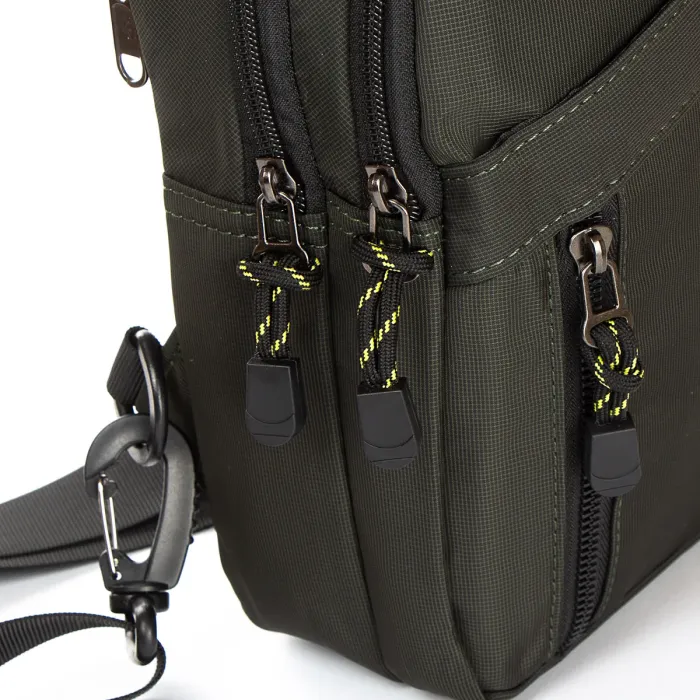 Сумка чоловіча на плече нейлон Lanpad 82055 green