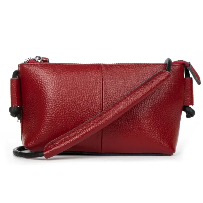 Сумка Женская Клатч кожа ALEX RAI 6003 bordo