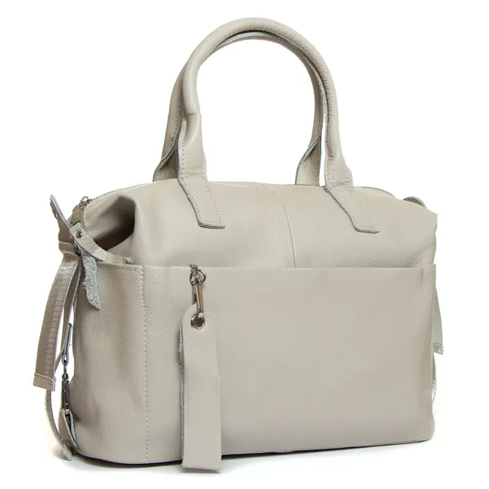 Сумка Жіноча Класична шкіра ALEX RAI 8794-9 grey-white