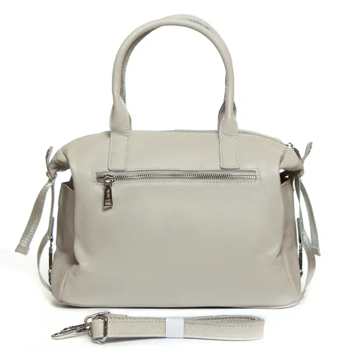 Сумка Жіноча Класична шкіра ALEX RAI 8794-9 grey-white
