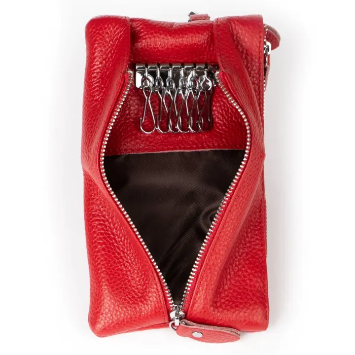 Косметичка шкіра 6001-A red