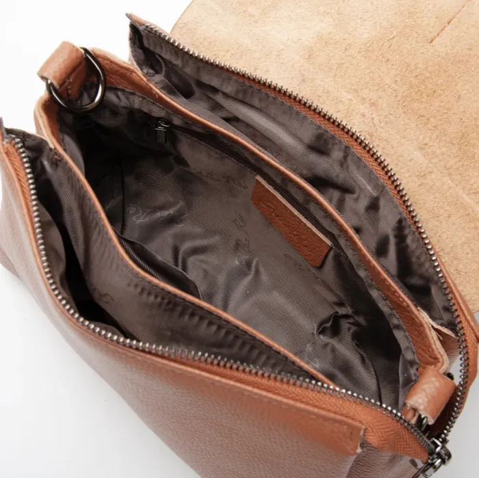 Сумка Женская Классическая кожа ALEX RAI 99104 l.brown