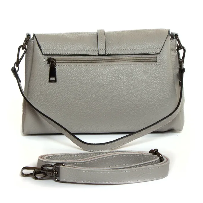 Сумка Женская Классическая кожа ALEX RAI 99104 white-grey