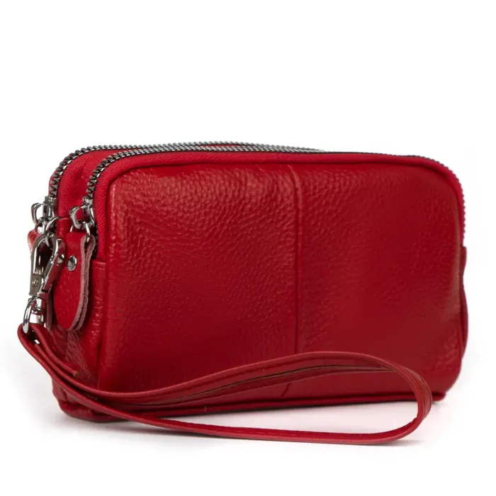 Косметичка шкіра 6002-A red