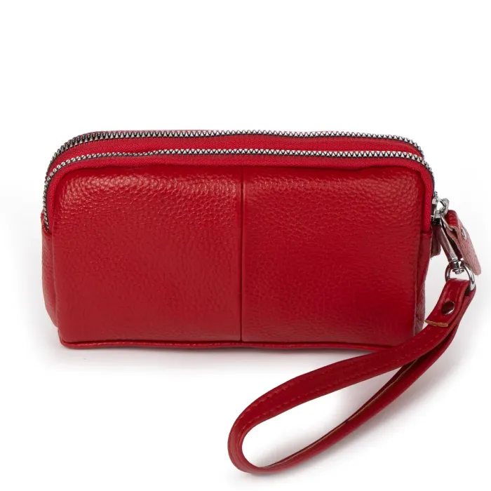 Косметичка шкіра 6002-A red