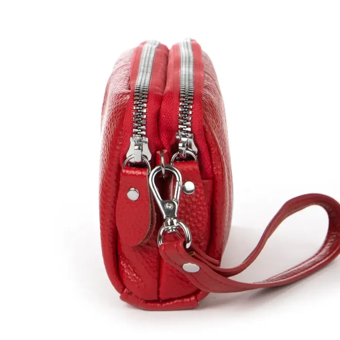 Косметичка шкіра 6002-A red