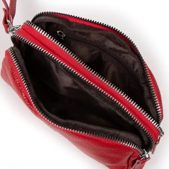 Косметичка шкіра 6002-A red