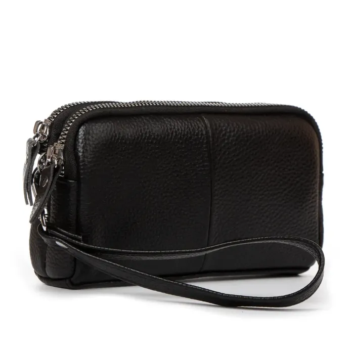 Косметичка шкіра 6002-A black