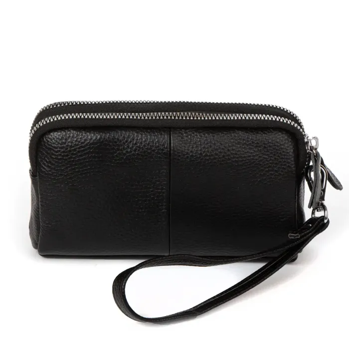 Косметичка шкіра 6002-A black