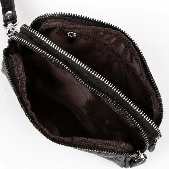 Косметичка шкіра 6002-A black