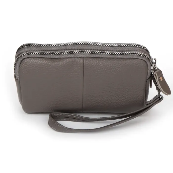 Косметичка шкіра 6002-A grey