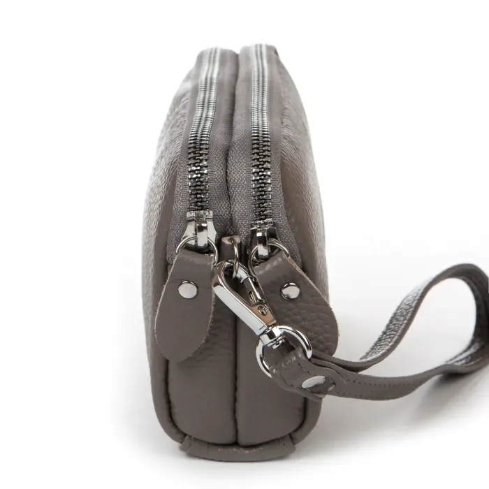 Косметичка шкіра 6002-A grey