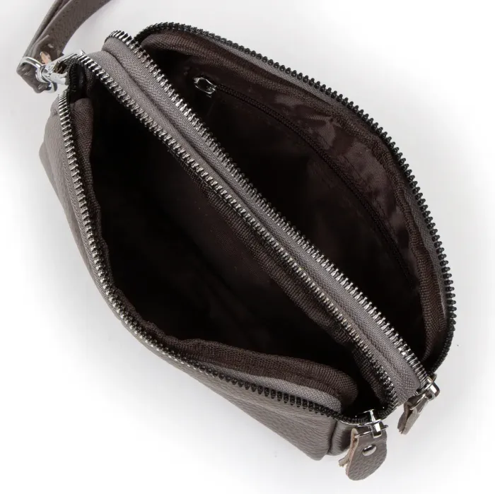 Косметичка шкіра 6002-A grey