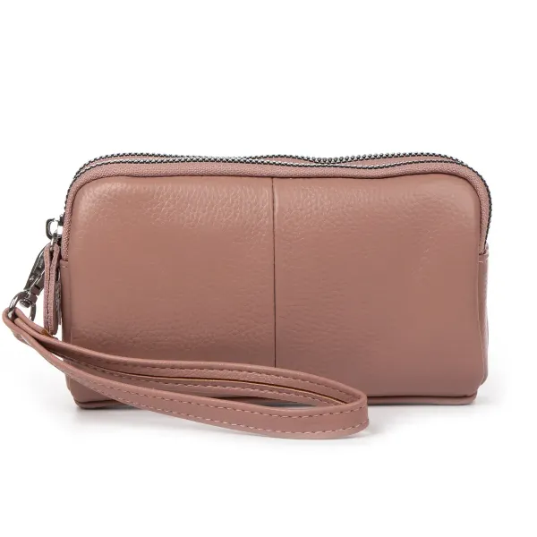 Косметичка шкіра 6002-A pink