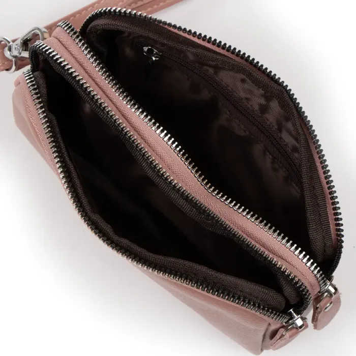 Косметичка шкіра 6002-A pink